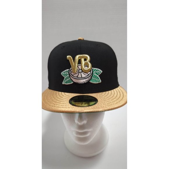 New Era Other - New Era Vero Beach Los Angeles Dodgers Black Metallic Gold Prom Night 5950 Hat